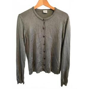 Women’s CP Shades Metallic Silver Grey  Sweater Medium